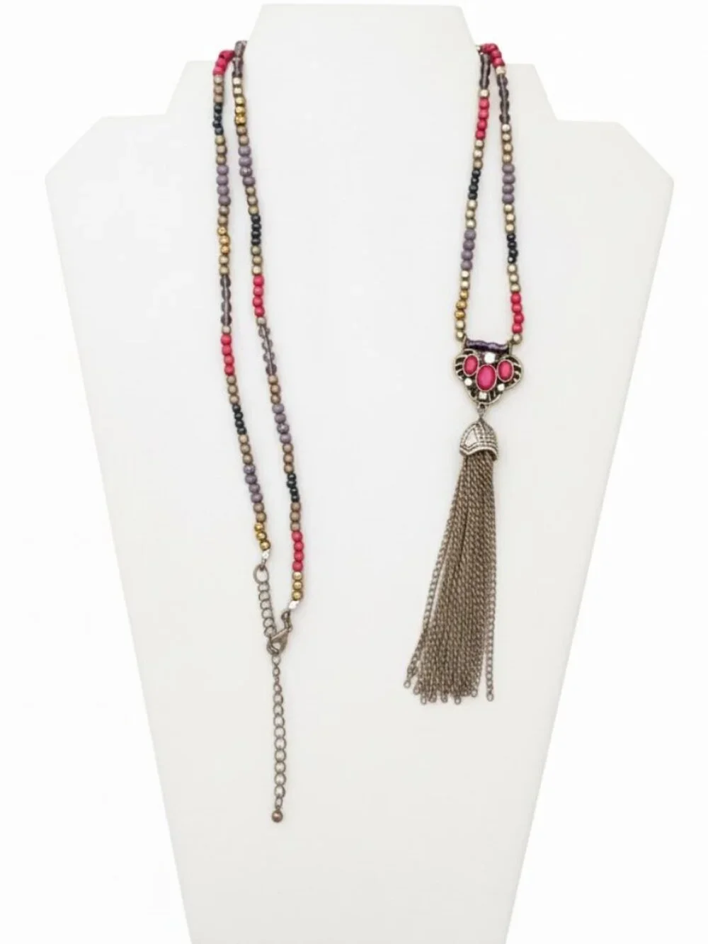Beaded Tassel Necklace - Picture 4 of 4